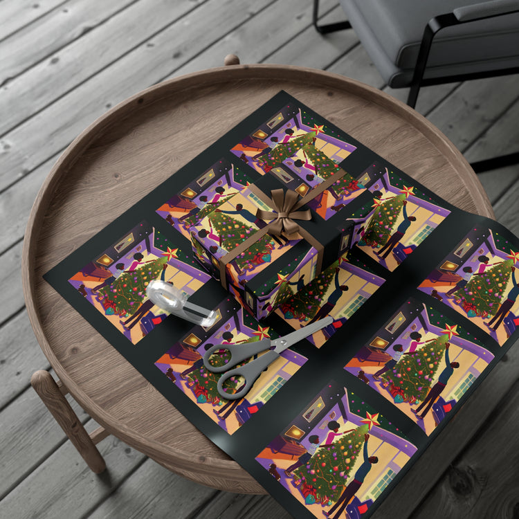 Festive Family Tree - Christmas Wrapping Paper