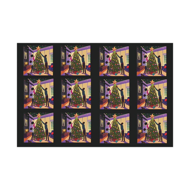 Festive Family Tree - Christmas Wrapping Paper