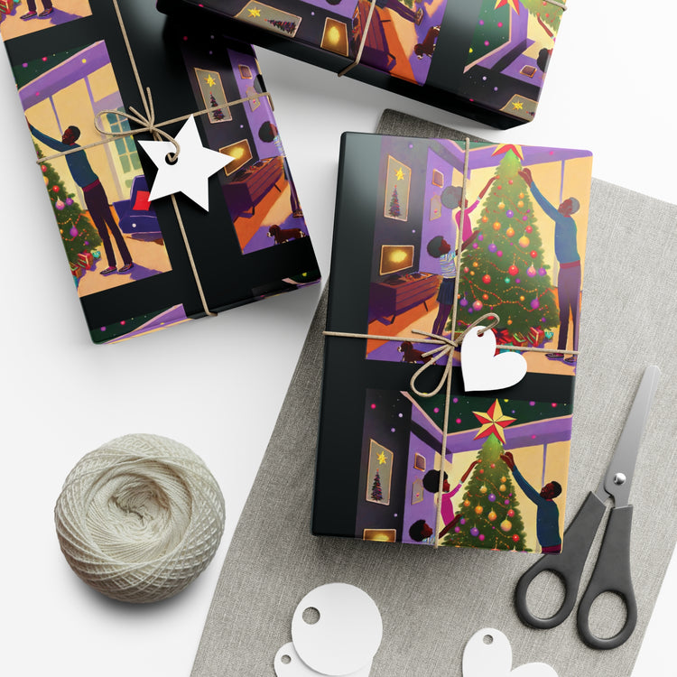 Festive Family Tree - Christmas Wrapping Paper
