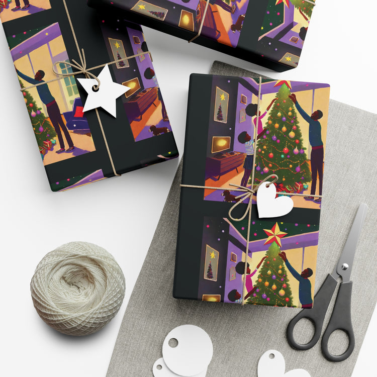 Festive Family Tree - Christmas Wrapping Paper