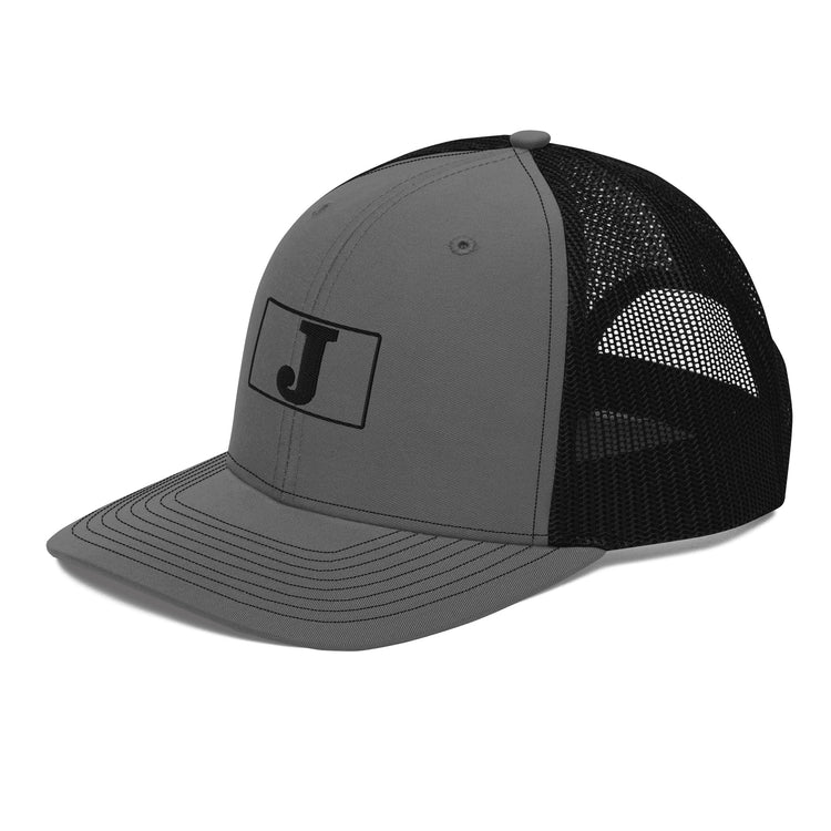 The J - Embroidery - Boxed In - Trucker Cap