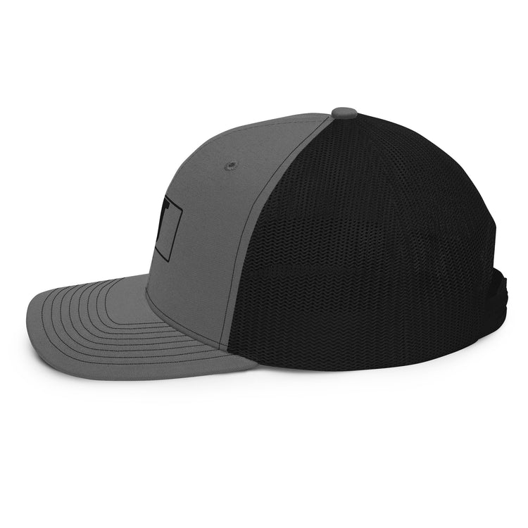 The J - Embroidery - Boxed In - Trucker Cap