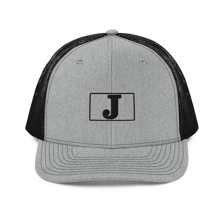 The J - Embroidery - Boxed In - Trucker Cap