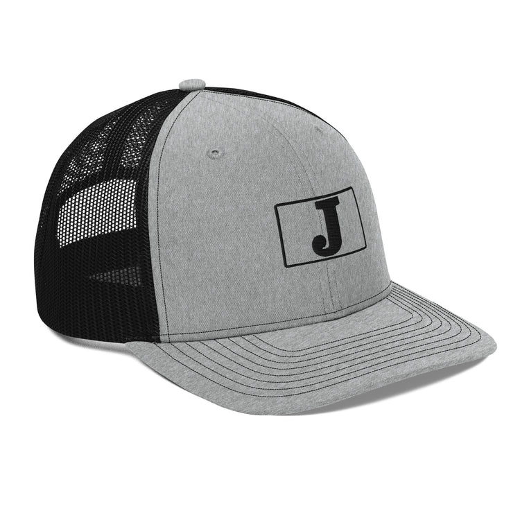 The J - Embroidery - Boxed In - Trucker Cap