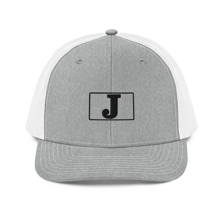 The J - Embroidery - Boxed In - Trucker Cap