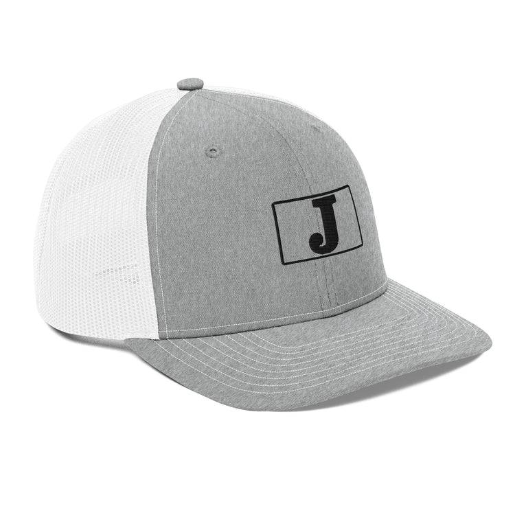 The J - Embroidery - Boxed In - Trucker Cap