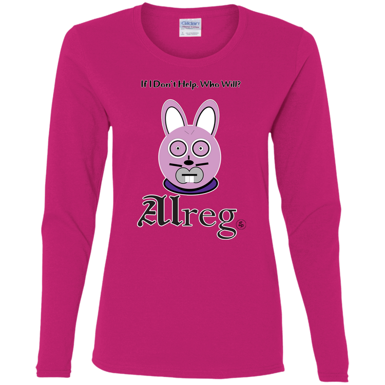 Alreg Adventures - Alreg Rabbit - If I dont help who will - Women's LS Tee