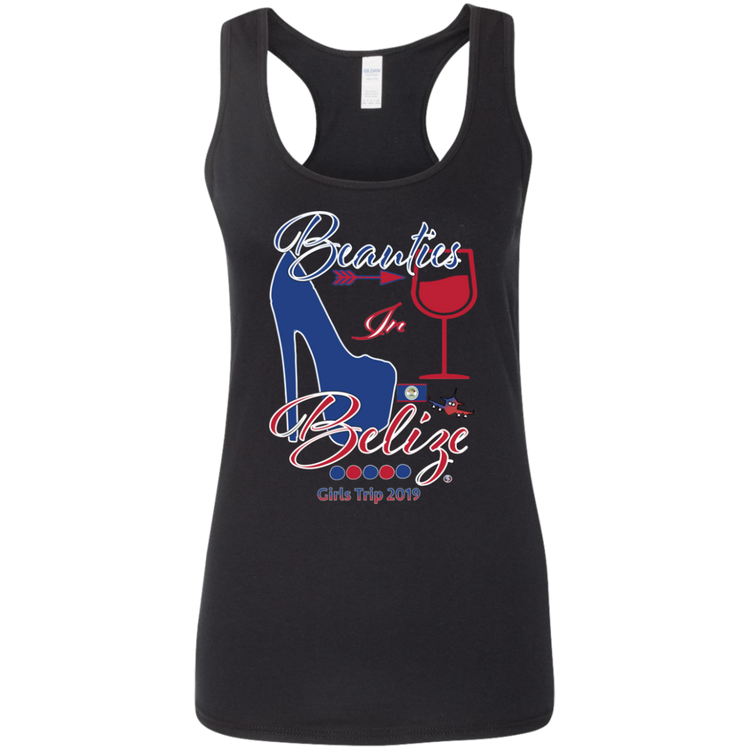 Beauties In Belize - Women's Softstyle Racerback Tank