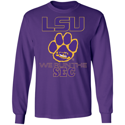 LSU - We Run The SEC - Men's LS Tee
