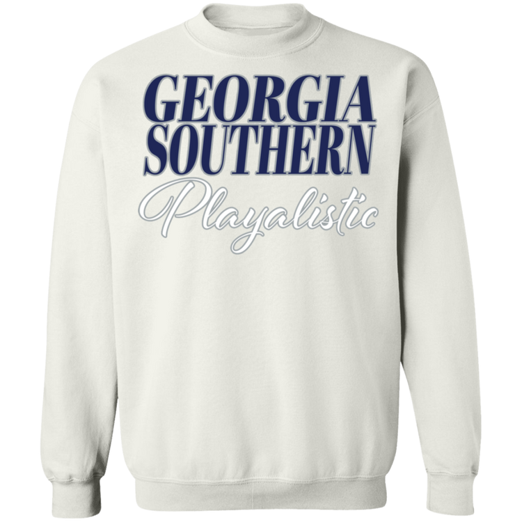 GA Southern - Southern Playalistic - Crewneck Pullover Sweatshirt  8 oz.