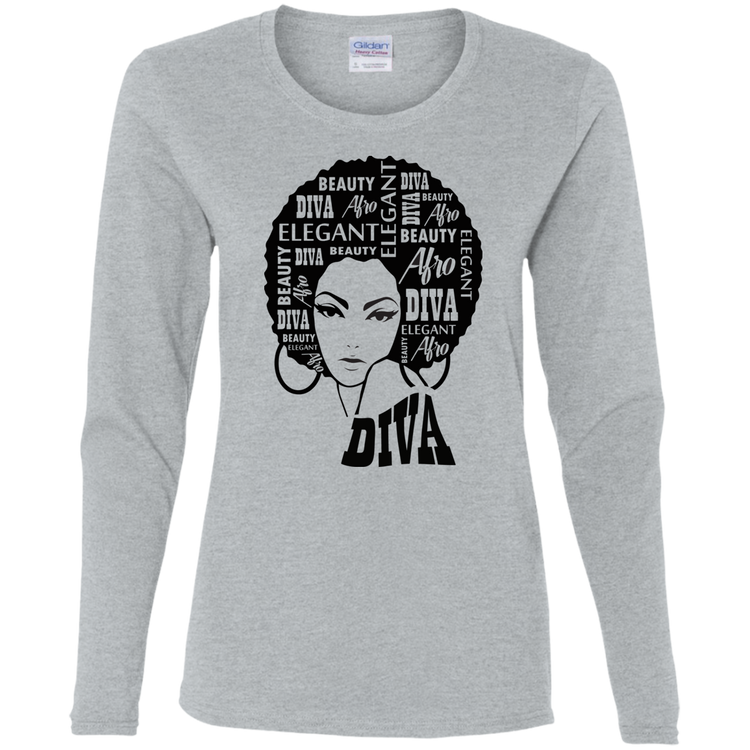Afro Diva - Women's LS Tee