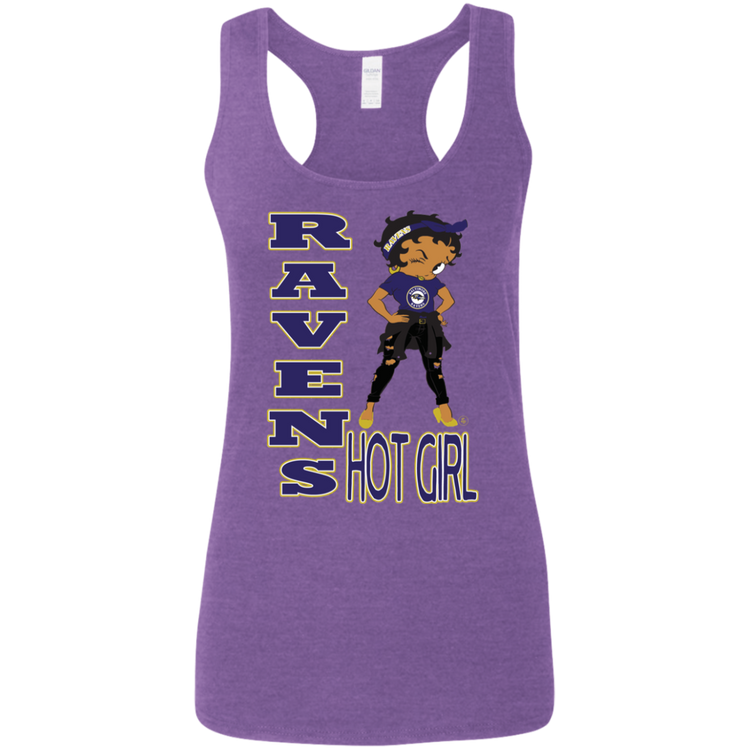 Ravens Hot Girl - Women's Softstyle Racerback Tank
