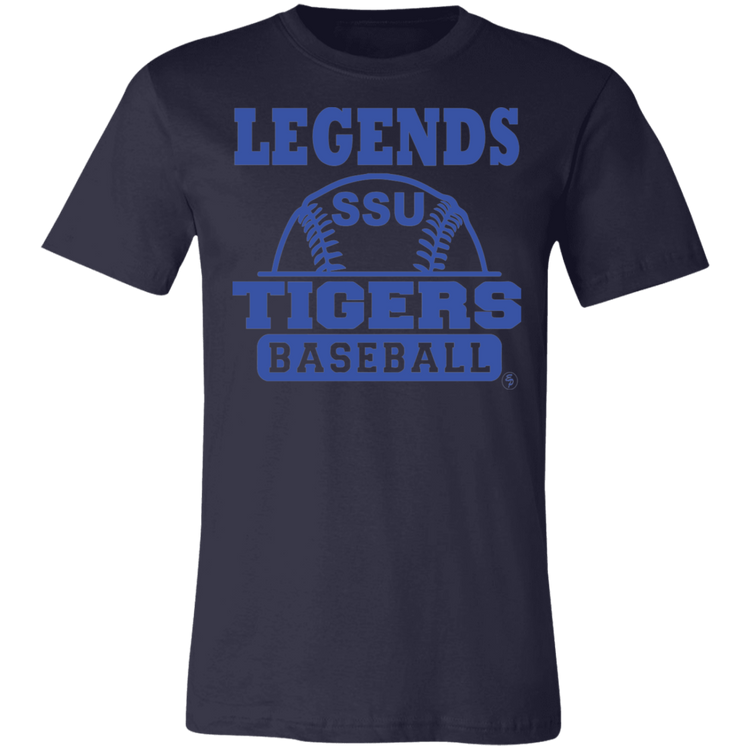 SSU - Tigers Baseball - Blue - Fashion Fitted Short-Sleeve T-Shirt