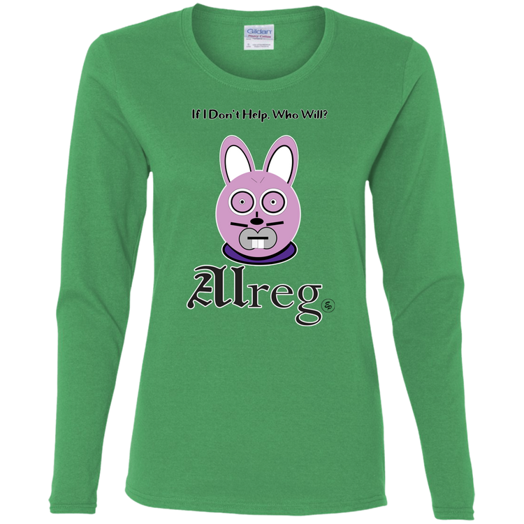 Alreg Adventures - Alreg Rabbit - If I dont help who will - Women's LS Tee
