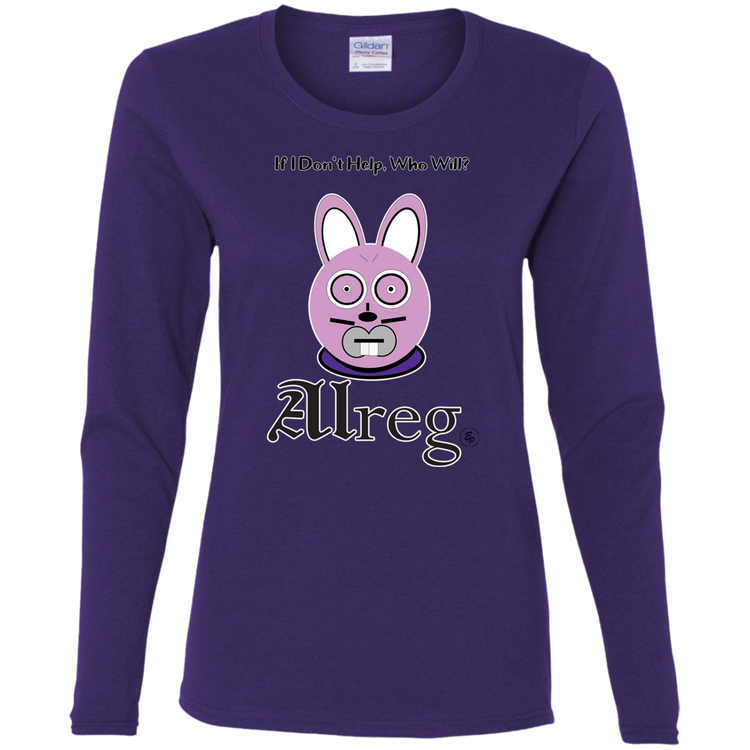 Alreg Adventures - Alreg Rabbit - If I dont help who will - Women's LS Tee