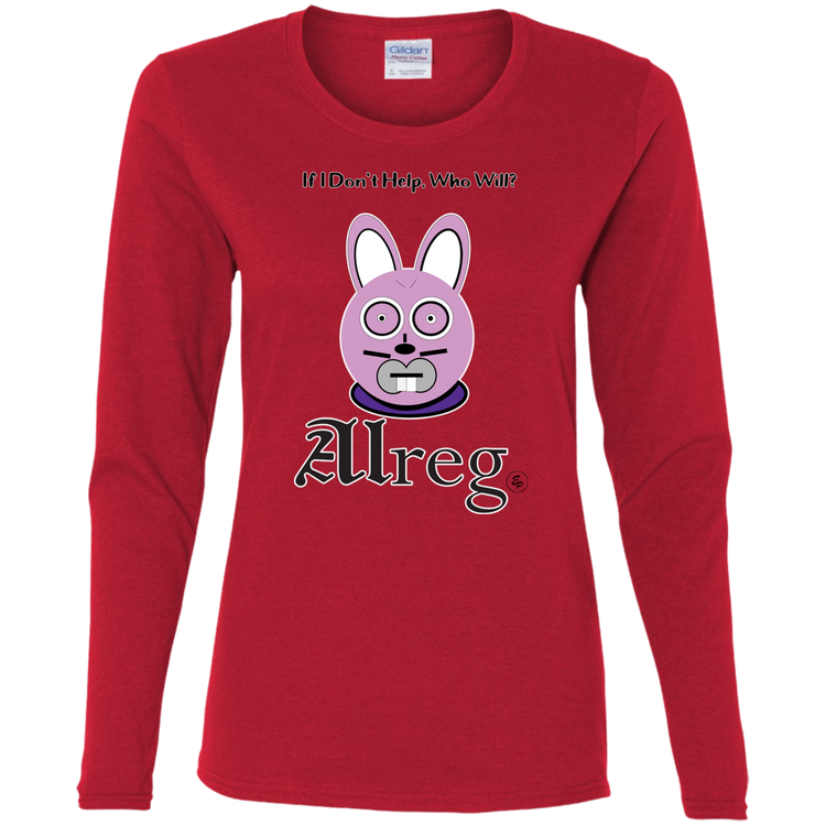 Alreg Adventures - Alreg Rabbit - If I dont help who will - Women's LS Tee