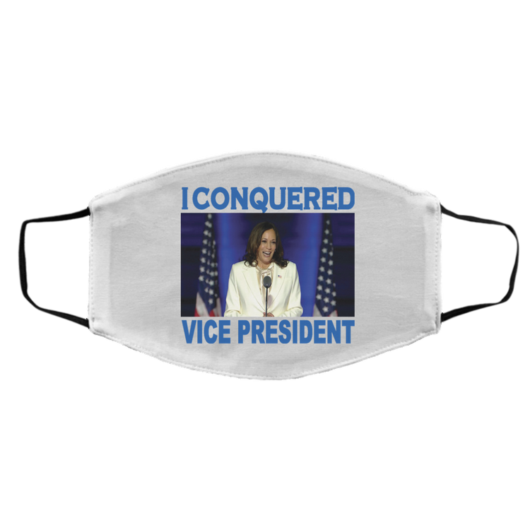 VP - I Conquered - BLUE - Face Mask