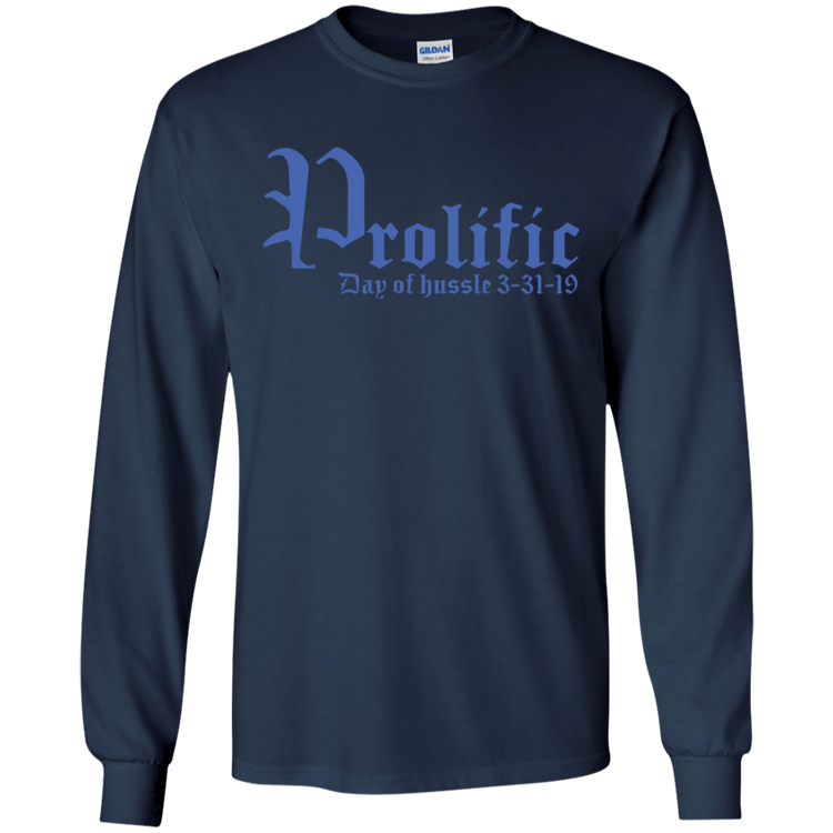 Prolific - Day of Hussle - Blue - Men's LS Tee