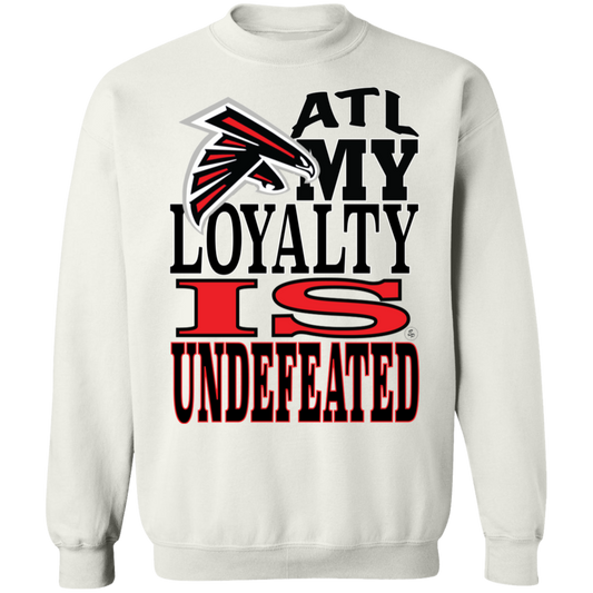 ATL Falcons Undefeated Loyalty - Gildan Crewneck Pullover Sweatshirt