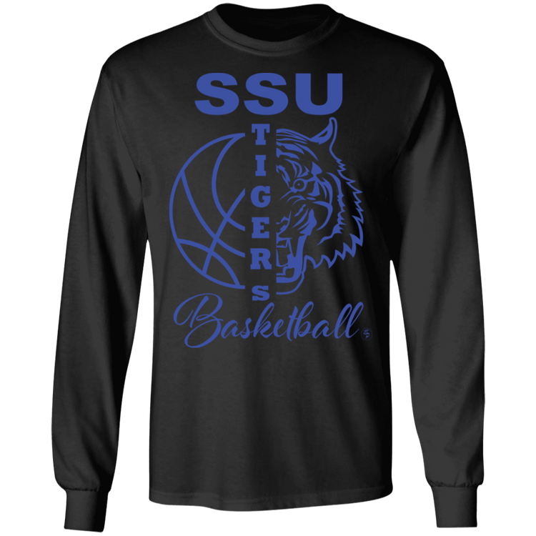 SSU - Tigers Basketball - Blue - Men's LS Tee