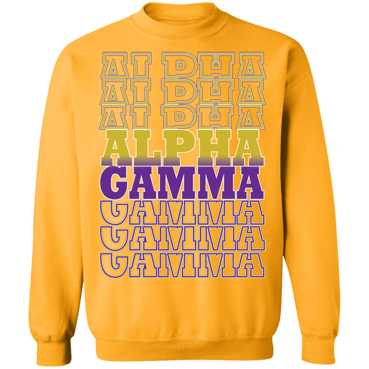 ALPHA GAMMA - ALPHA GAMMA - ALPHA GAMMA - Crewneck Pullover Sweatshirt