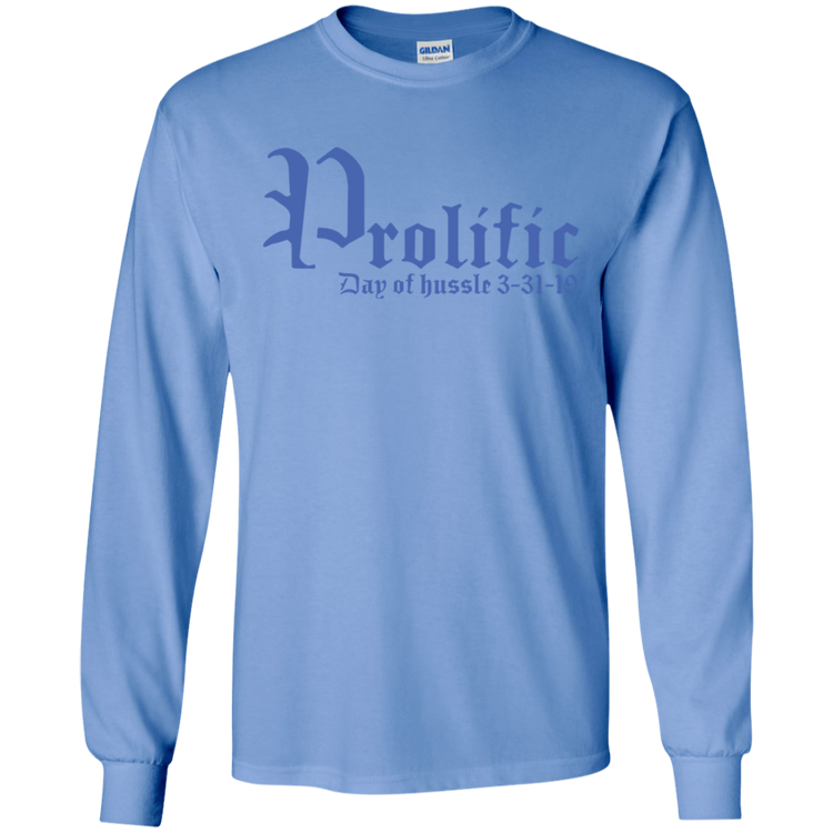 Prolific - Day of Hussle - Blue - Men's LS Tee