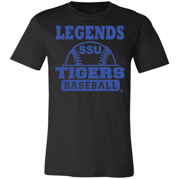 SSU - Tigers Baseball - Blue - Fashion Fitted Short-Sleeve T-Shirt