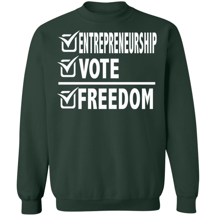 Entrepreneurship + Vote + Freedom