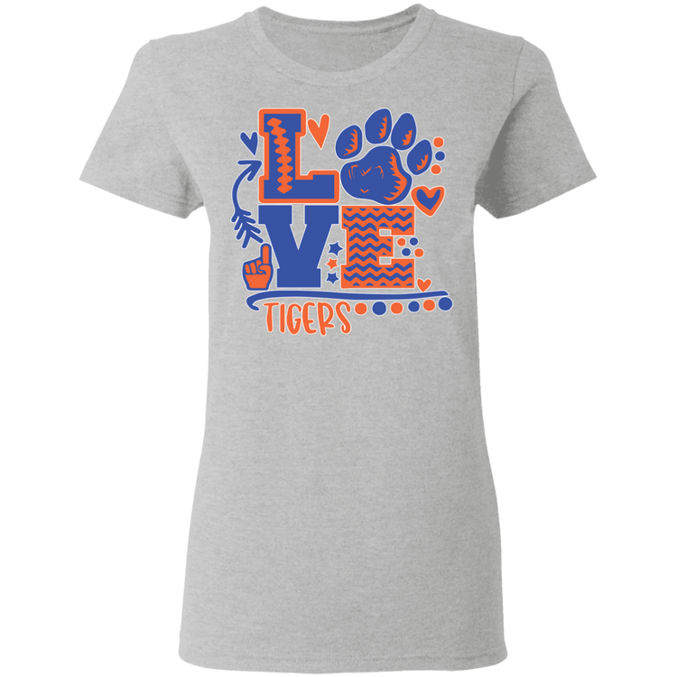 SSU - Love Tigers - Women's 5.3 oz. Tee