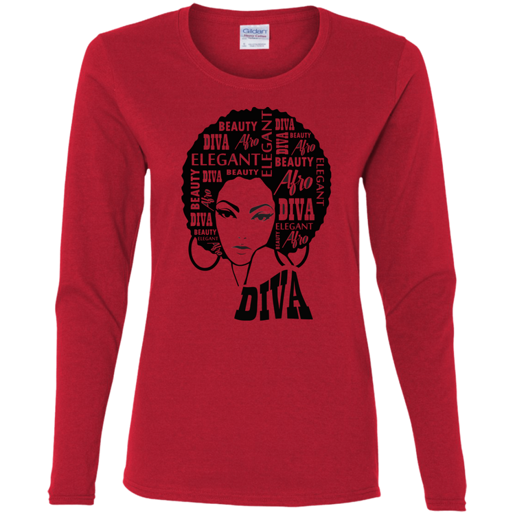 Afro Diva - Women's LS Tee
