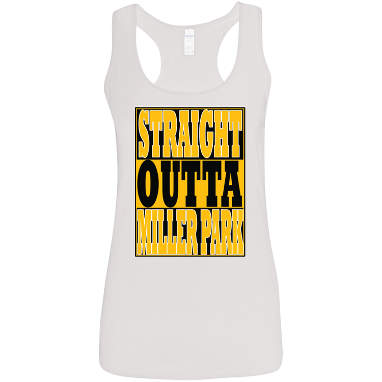 Straight Outta Miller Park - Women's Softstyle Racerback Tank