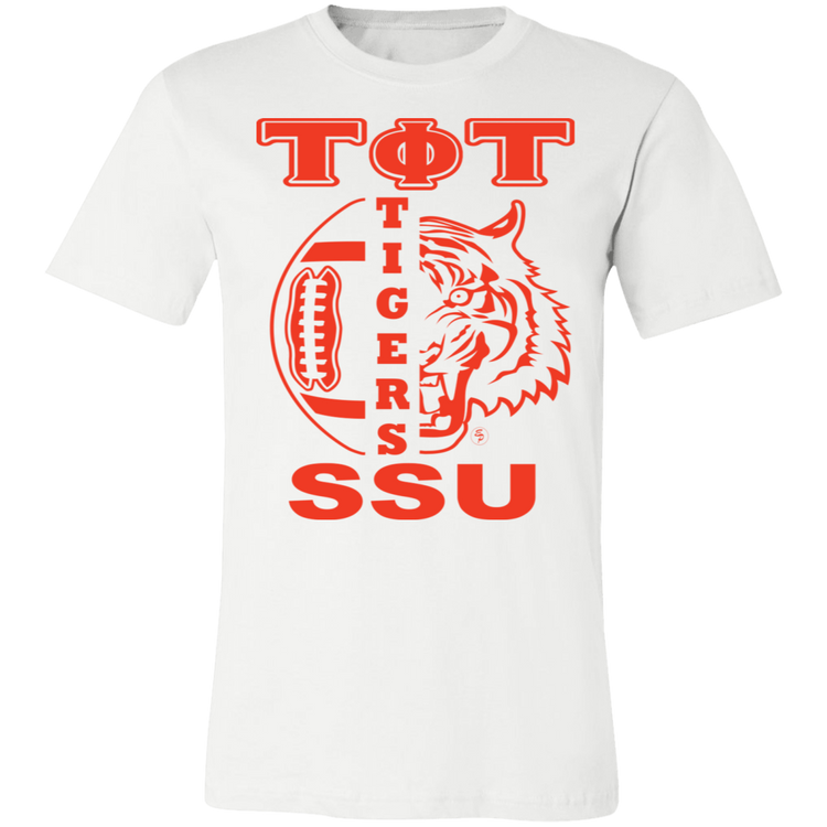 SSU - Tigers Football - Orange - Fashion Fitted Short-Sleeve T-Shirt