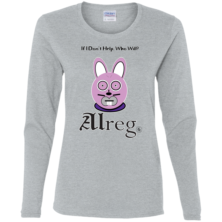 Alreg Adventures - Alreg Rabbit - If I dont help who will - Women's LS Tee