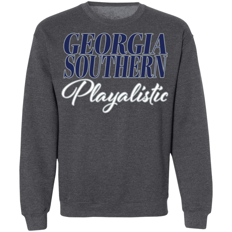 GA Southern - Southern Playalistic - Crewneck Pullover Sweatshirt  8 oz.