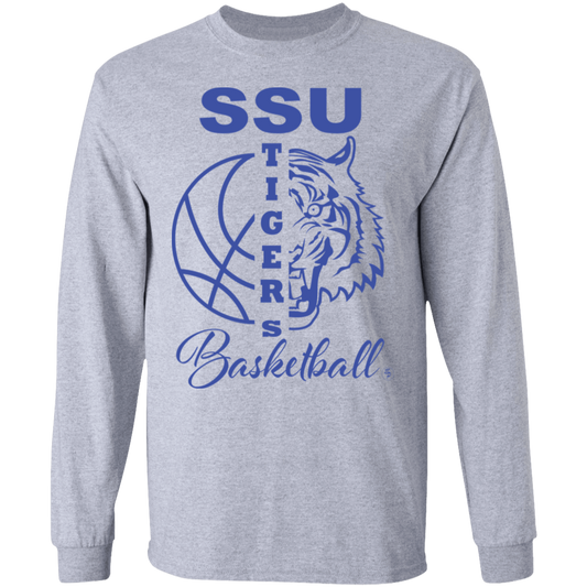 SSU - Tigers Basketball - Blue - Men's LS Tee