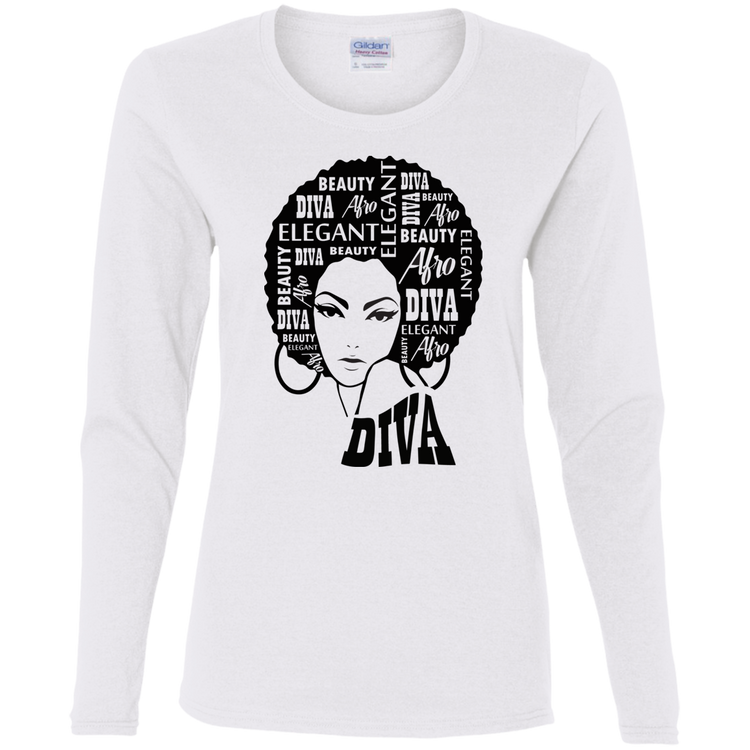 Afro Diva - Women's LS Tee