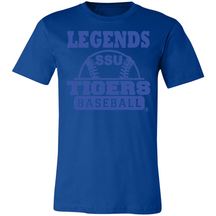 SSU - Tigers Baseball - Blue - Fashion Fitted Short-Sleeve T-Shirt