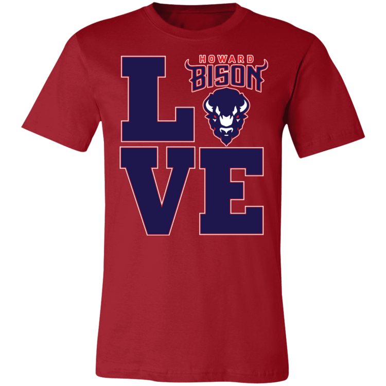 Howard BISONS - Love - Fashion Fitted Short-Sleeve T-Shirt
