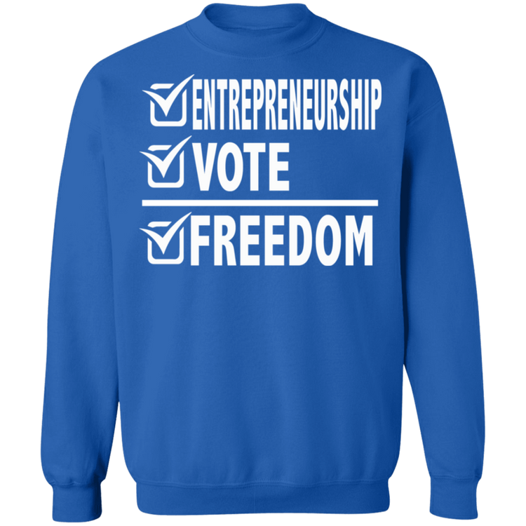 Entrepreneurship + Vote + Freedom