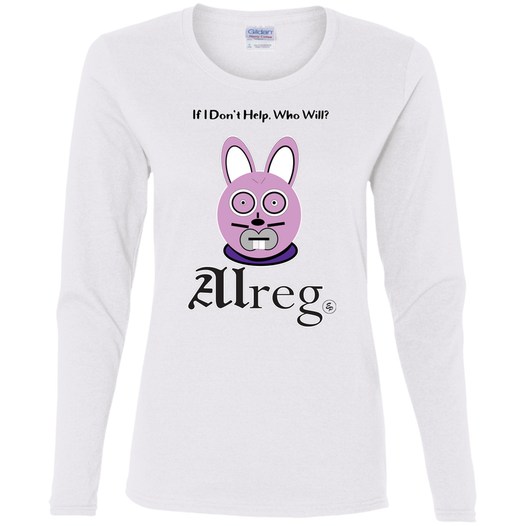 Alreg Adventures - Alreg Rabbit - If I dont help who will - Women's LS Tee