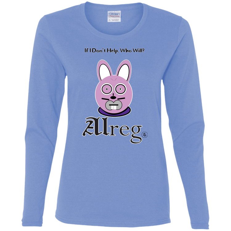 Alreg Adventures - Alreg Rabbit - If I dont help who will - Women's LS Tee