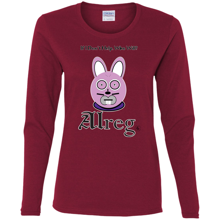 Alreg Adventures - Alreg Rabbit - If I dont help who will - Women's LS Tee