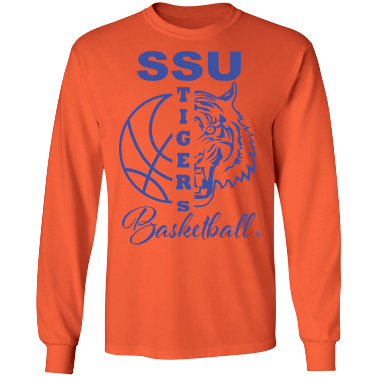 SSU - Tigers Basketball - Blue - Men's LS Tee