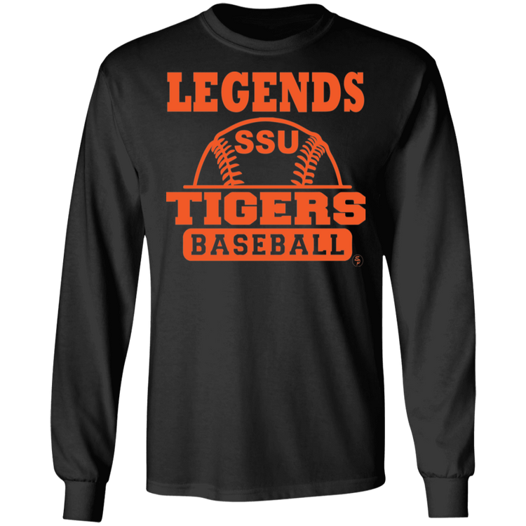 SSU - Tigers Baseball - Orange - Men's LS Tee