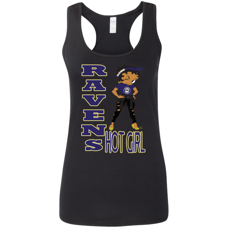 Ravens Hot Girl - Women's Softstyle Racerback Tank