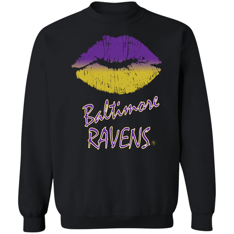 Ravens Kiss - Crewneck Pullover Sweatshirt