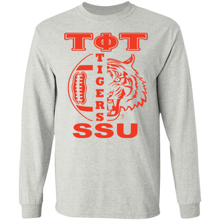 SSU - Tigers Football - Orange - Men's LS Tee