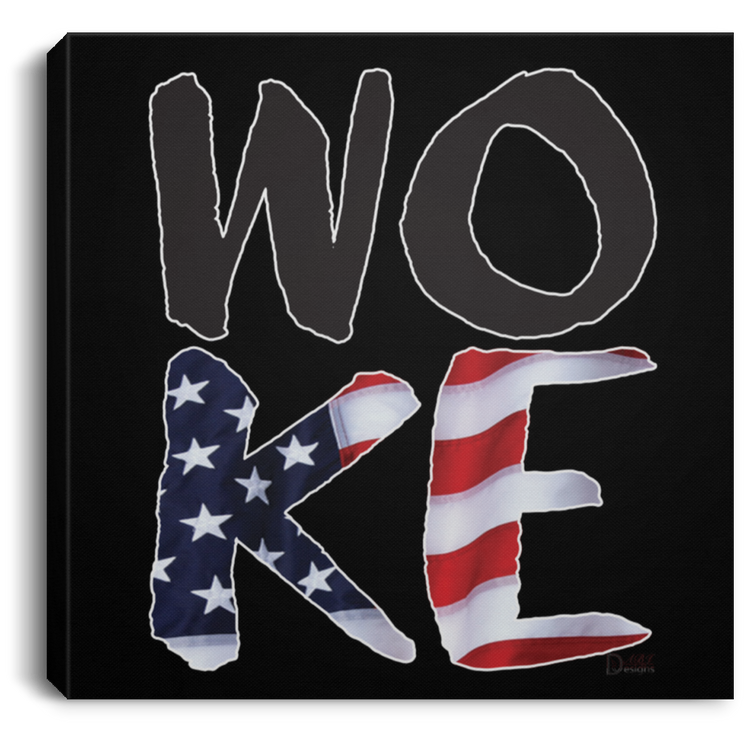 Woke -CANSQ75 Square Canvas .75in Frame