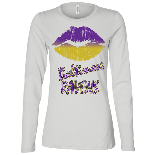 Ravens Kiss - Fitted Women's LS Missy Fit T-Shirt