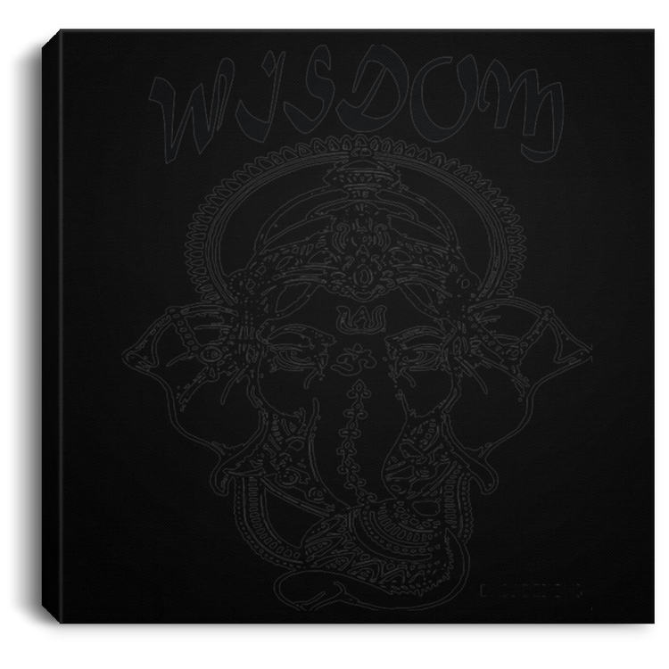 Ganesh - Wisdom - CANSQ75 Square Canvas .75in Frame